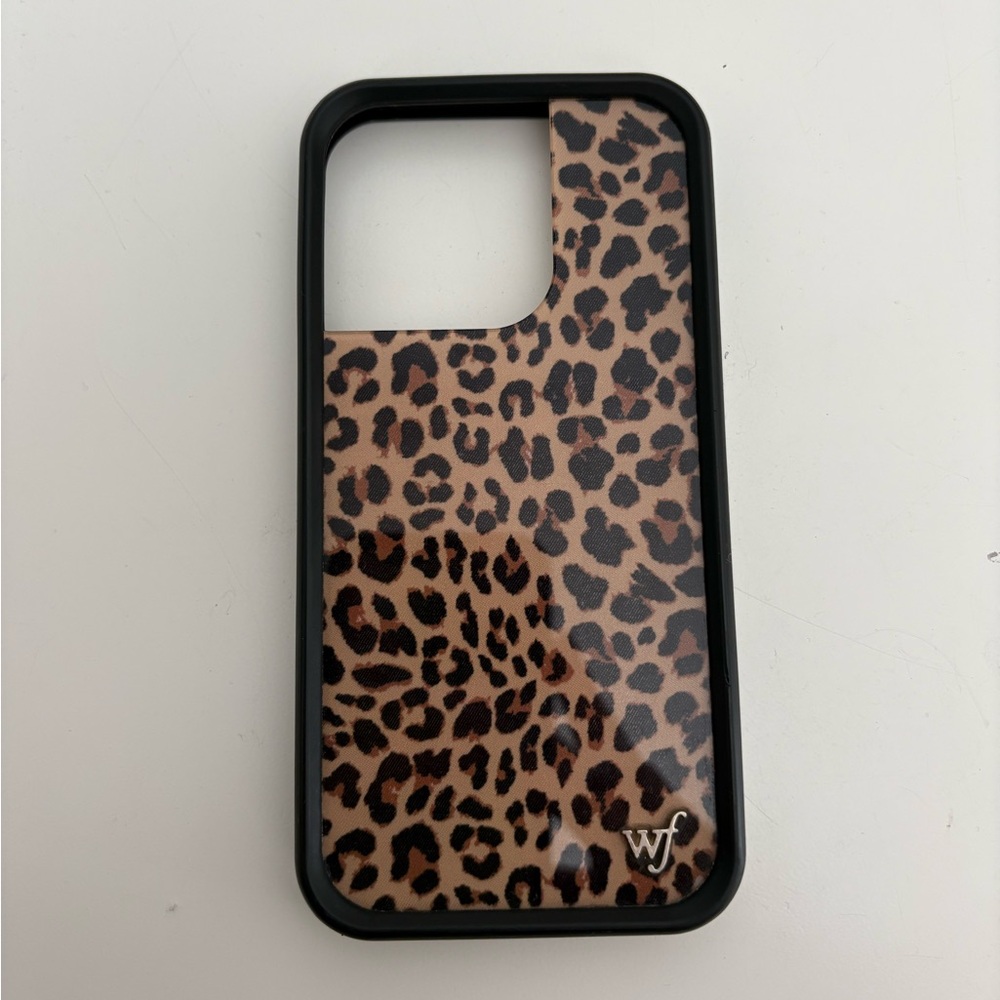 Wildflower Leopard Print iPhone 13 Pro Phone Case